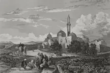 Mosque of David, Mount Zion, Jerusalem, 1840. Creator: Aubert