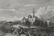 Mosque of David, Mount Zion, Jerusalem, 1840. Creator: Aubert