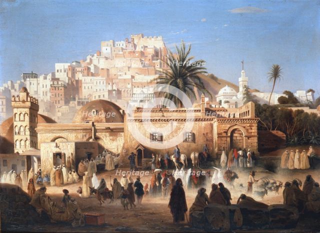 'Mosque of El Mecolla, Algiers', c1821-1849. Artist: Antoine Victor Joinville