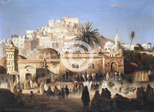 'Mosque of El Mecolla, Algiers', c1821-1849. Artist: Antoine Victor Joinville