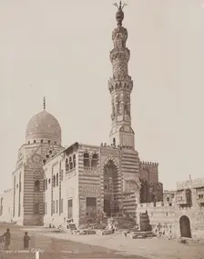 Mosque of Kait Bey before Restoration, Cairo, c1882. Creator: Pascal Sébah