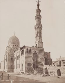Mosque of Kait Bey before Restoration, Cairo, c1882. Creator: Pascal Sébah