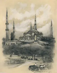 Mosque of St. Sophia, Constantinople 1903. Artist: Mortimer L Menpes