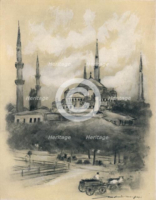 'Mosque of St. Sophia, Constantinople', 1903. Artist: Mortimer L Menpes.