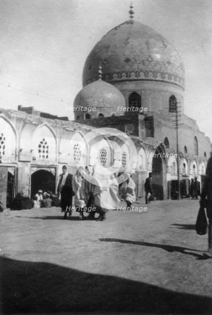 Mosque on New street, Baghdad, Iraq, 1917-1919. Artist: Unknown