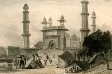 Mosque at Mathura 1835. Creator: William Daniell