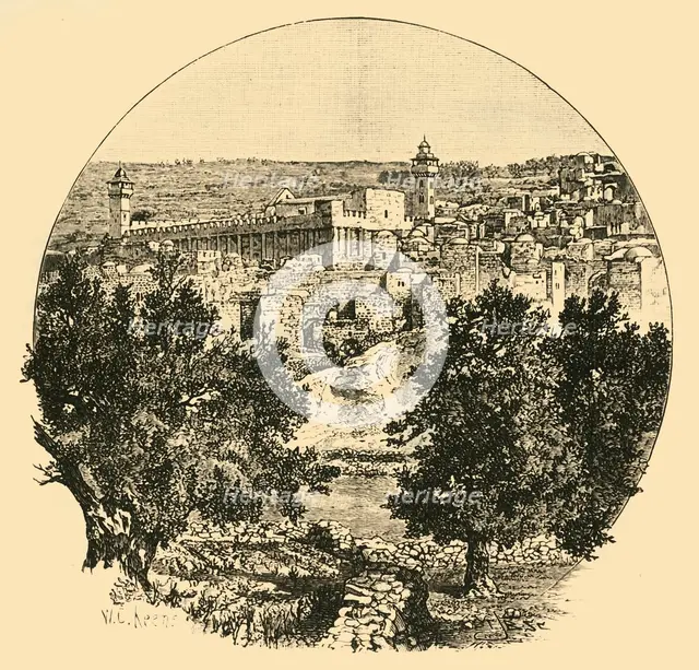 'Mosque at Hebron', 1890.   Creator: Unknown.