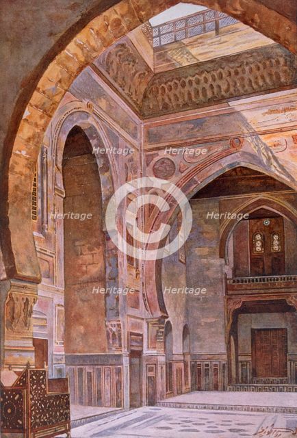 Mosque and Madrasa of Sultan Al-Ghuri, pub. 1949. Creator: Alhusain Fawzy (19th century).