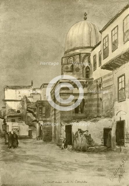 Mosque, Cairo, Egypt, 1898.  Creator: Christian Wilhelm Allers.