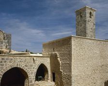 Mosque in the inner citadel, Citadel of Salah Ed-Din or Saladin Castle, near Al-Haffah, Syria, 2001. Creator: LTL