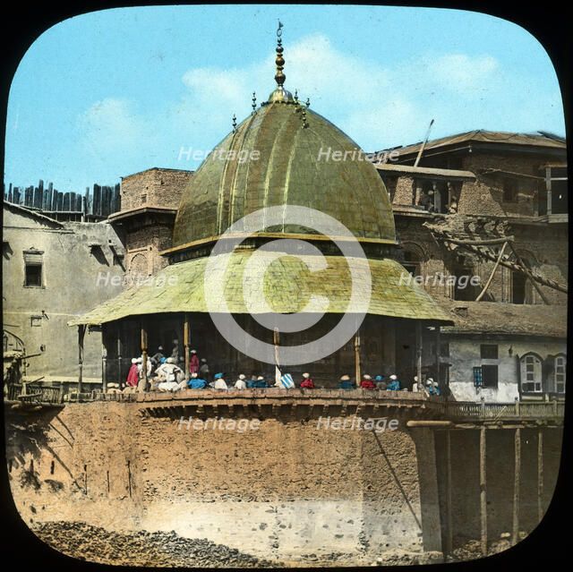 Mosque with a golden roof, India, late 19th or early 20th century. Artist: Unknown