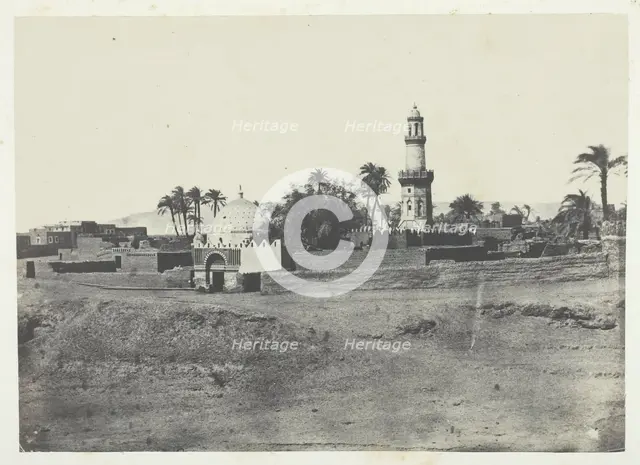 Mosquée d'El-Arif et Tombeau de Mourad-Bey, Haute-Egypte, 1849/51, printed 1852. Creator: Maxime du Camp.