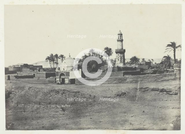 Mosquée d'El-Arif et Tombeau de Mourad-Bey, Haute-Egypte, 1849/51, printed 1852. Creator: Maxime du Camp.