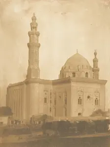 Mosquée de Sultan Haçan, Place de Roumelich, au Kaire, December 13, 1849. Creator: Maxime du Camp