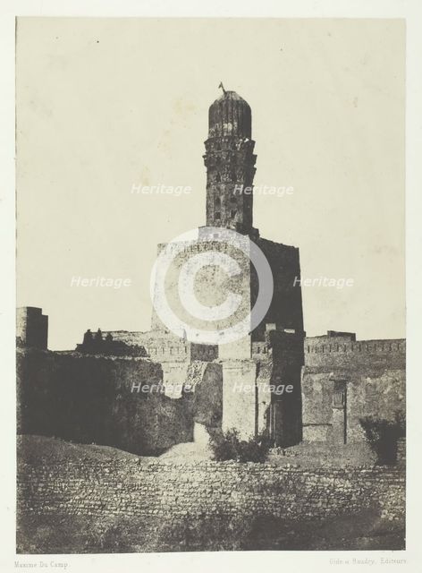 Mosquée du Khalife Haakem Biamrillah, Le Kaire, 1849/51, printed 1852. Creator: Maxime du Camp.