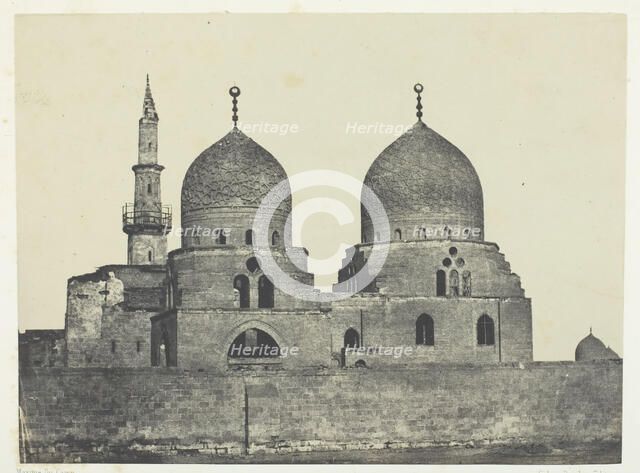 Mosquée et Tombeau du Sultan Kansou-el-Gouri, Le Kaire, 1849/51, printed 1852. Creator: Maxime du Camp.