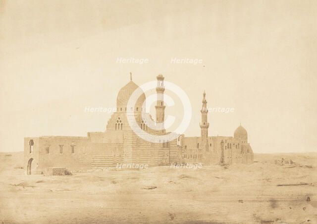 Mosquée et Tombeau des Ayoubites, au Kaire, December 1849-January 1850. Creator: Maxime du Camp.