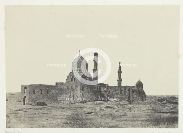Mosquée et Tombeau des Ayoubites, Le Kaire, 1849/51, printed 1852. Creator: Maxime du Camp.