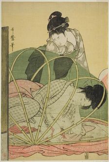 Mosquito Net for a Baby, Japan, c. 1794/95. Creator: Kitagawa Utamaro