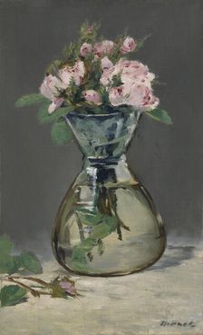 Moss Roses In A Vase, 1882. Creator: Edouard Manet