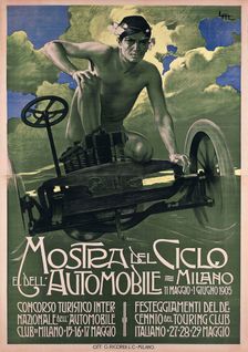 Mostra del Ciclo e dell'Automobile, 1905. Creator: Metlicovitz, Leopoldo (1868-1944)