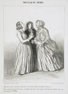 Ma chère, notre comédie en deux actes vient d'être refusée au Théâtre Français!..., 1852. Creator: Honore Daumier