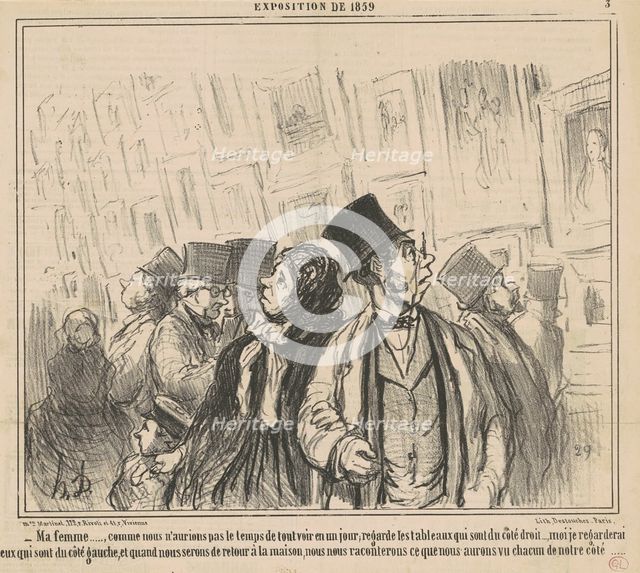 Ma femme ..., comme nous n'aurions pas ..., 19th century. Creator: Honore Daumier.