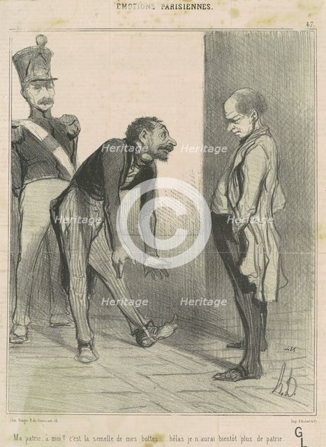 Ma patrie, a moi?..., 19th century. Creator: Honore Daumier.
