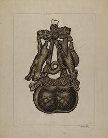 Match Container, c. 1937. Creator: Evelyn Bailey