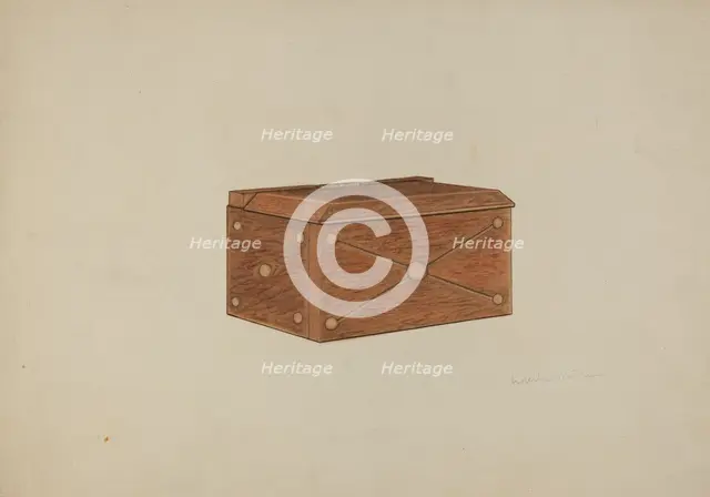 Match Box, c. 1941. Creator: Ardella Watkins.