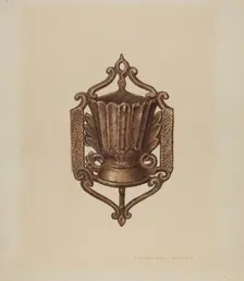 Match Holder, 1935/1942. Creator: Edward L Loper