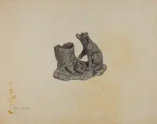 Match Holder, c. 1940. Creator: Helen Hobart