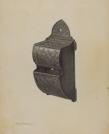 Match Holder, c. 1940. Creator: Julius Bellamy