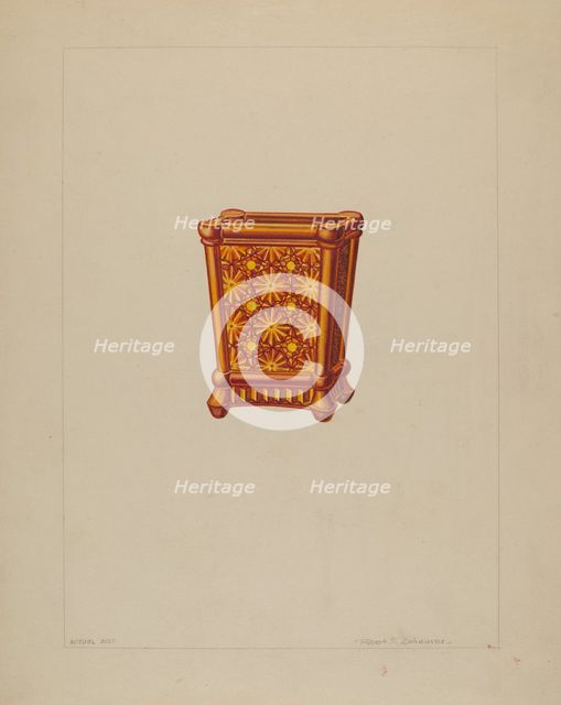 Match Holder, c. 1937. Creator: Robert Schuerer.