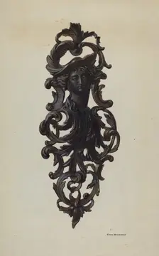 Match Holder, c. 1939. Creator: Chris Makrenos