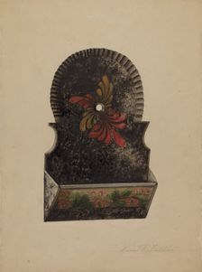 Match Holder, c. 1939. Creator: Daniel Fletcher