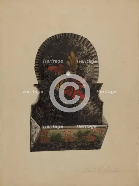 Match Holder, c. 1939. Creator: Daniel Fletcher.