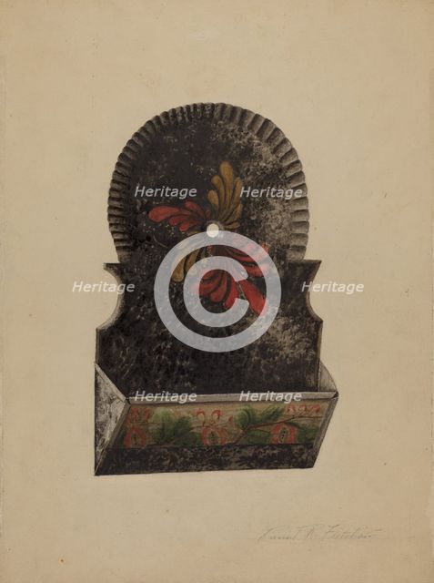 Match Holder, c. 1939. Creator: Daniel Fletcher.