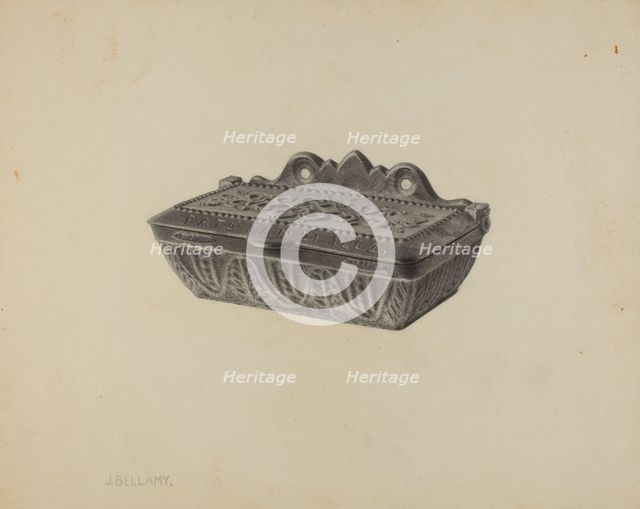 Match Safe, c. 1939. Creator: Julius Bellamy.