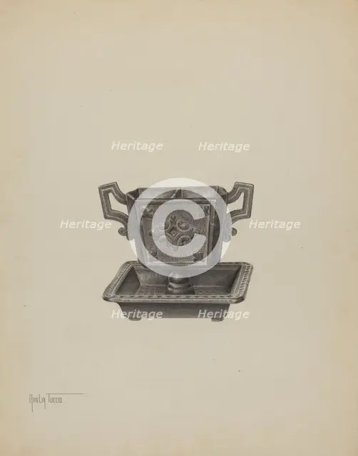 Match Safe, c. 1940. Creator: Amelia Tuccio.