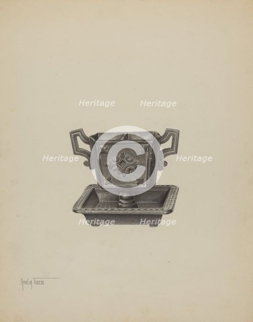 Match Safe, c. 1940. Creator: Amelia Tuccio.