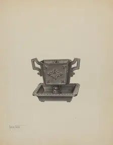 Match Safe, c. 1940. Creator: Amelia Tuccio