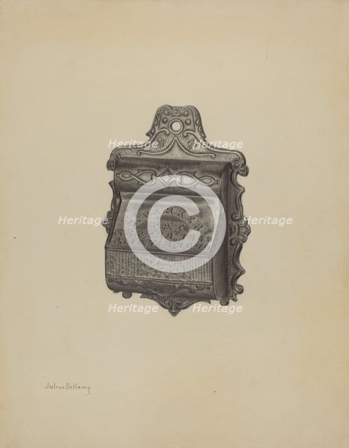 Match Safe, c. 1940. Creator: Julius Bellamy.
