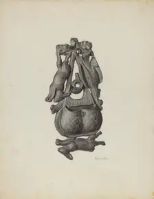 Match Safe, c. 1940. Creator: Maurice Van Felix
