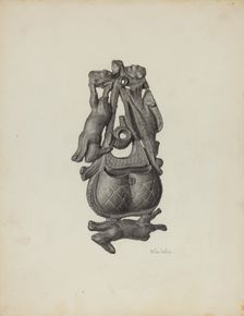 Match Safe, c. 1940. Creator: Maurice Van Felix