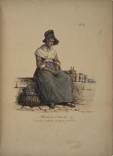 Match Seller. From the Series "Cris de Paris" (The Cries of Paris), 1815. Creator: Vernet, Carle (1758-1836)