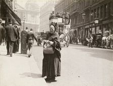 Match seller, Ludgate Hill, London, 1893. Creator: Paul Martin