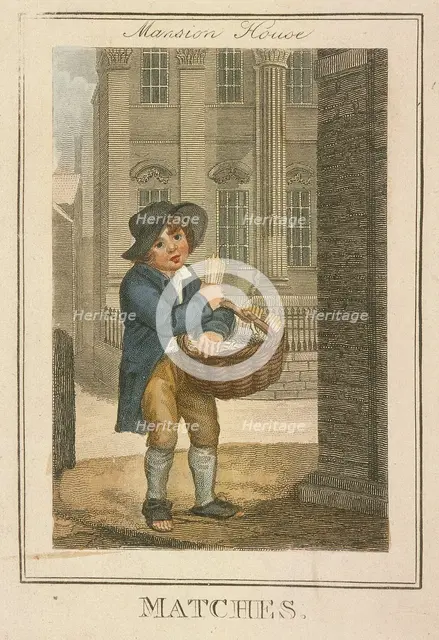 'Matches', Cries of London, 1804. Artist: Anon