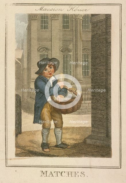 'Matches', Cries of London, 1804. Artist: Anon