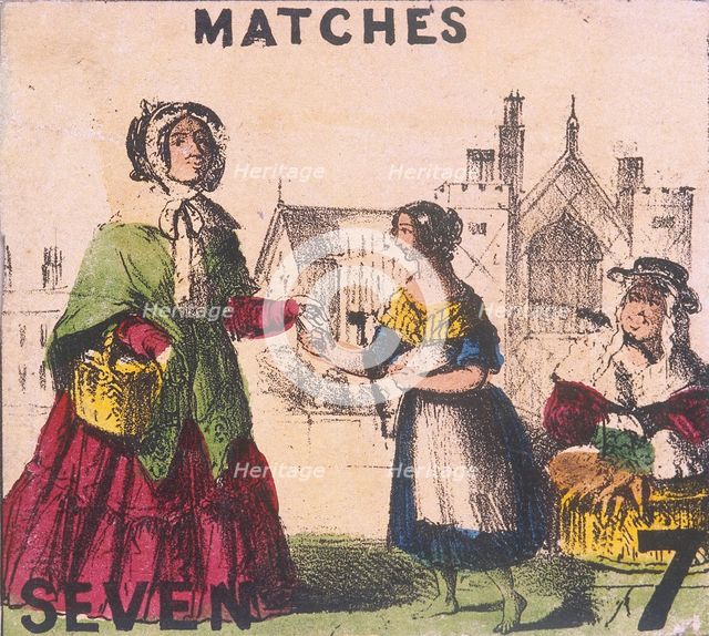 'Matches', Cries of London, c1840. Artist: TH Jones